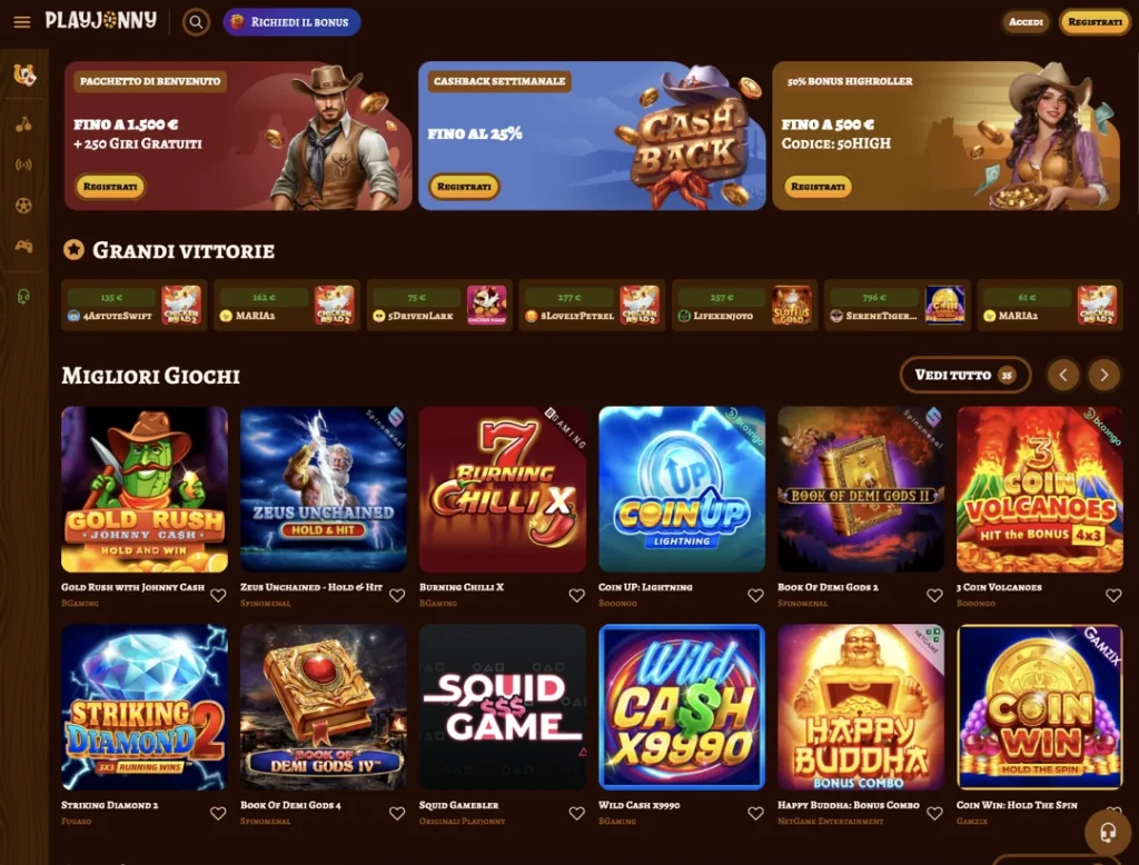 Play Jonny Casino Iatlia